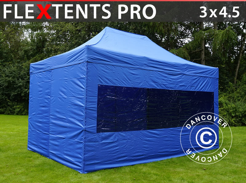 Flext. Pro 3x4,5m Blue Top Frame & Sidewalls GL