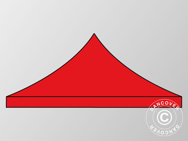 Roof cover for Pop up gazebo FleXtents 4x4 m, Red