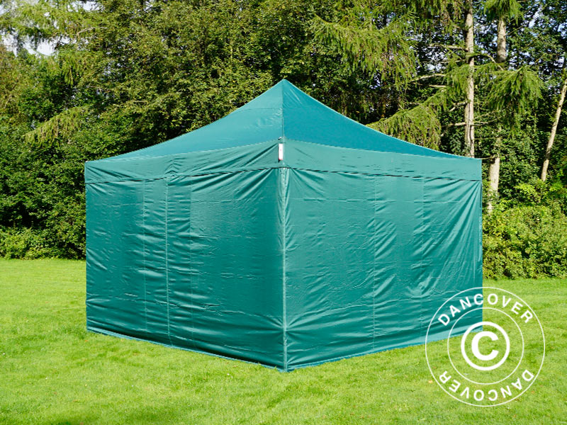 Pop up gazebo FleXtents PRO 4x4 m Green, incl. 4 sidewalls