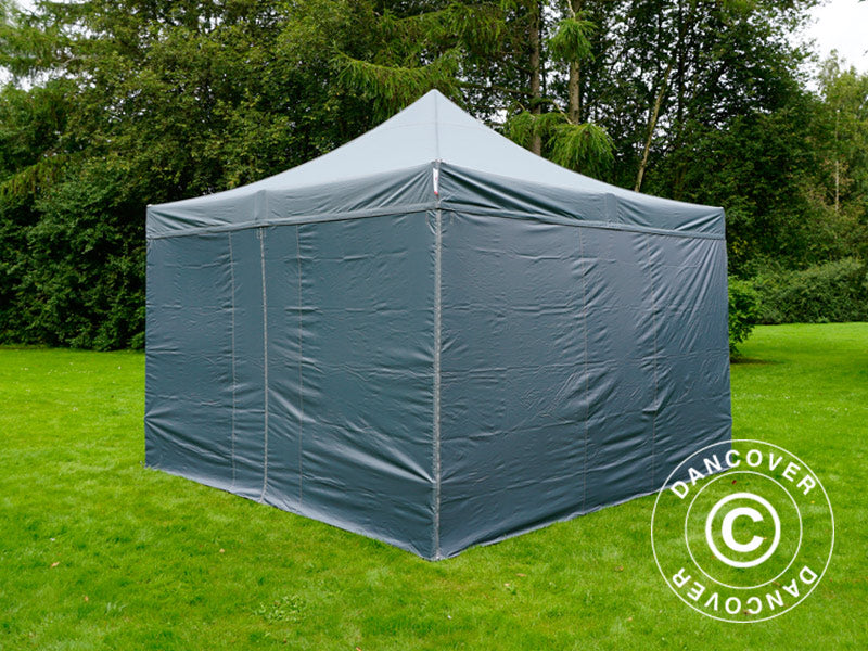 Pop up gazebo FleXtents Xtreme 50 4x4 m Grey, incl. 4 sidewalls