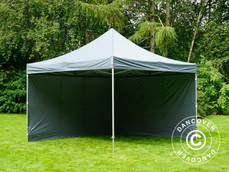 Pop up gazebo FleXtents Xtreme 50 4x4 m Grey, incl. 4 sidewalls