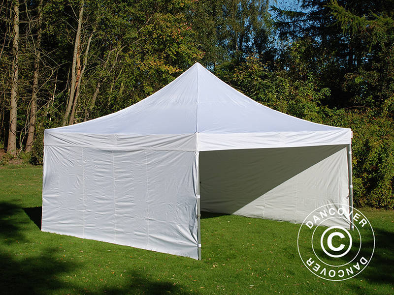 Pop up gazebo FleXtents PRO 5x5 m White, incl. 4 sidewalls