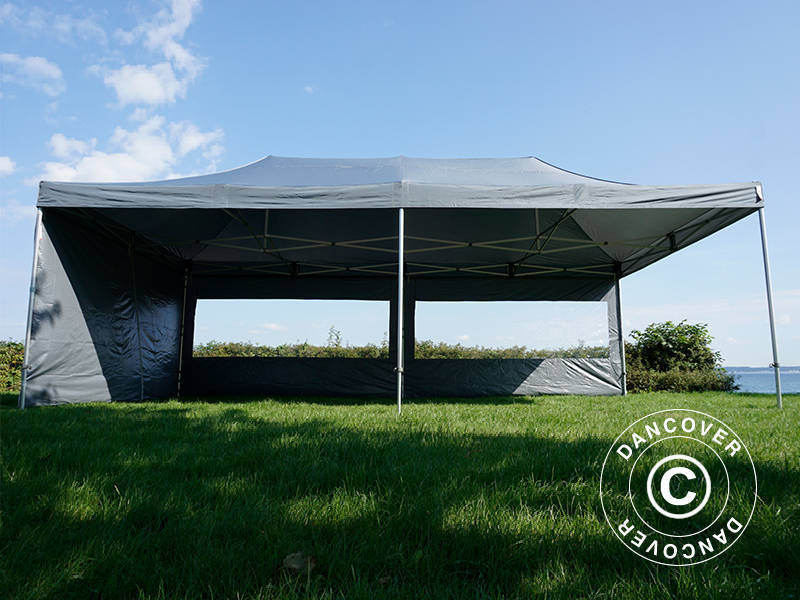 Pop up gazebo FleXtents Xtreme 50 4x8 m Grey, incl. 6 sidewalls
