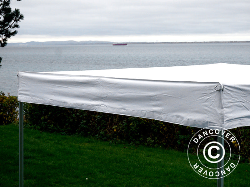 Pop up gazebo FleXtents® PRO Exhibition w/sidewalls, 3x3 m, White, Flame Retardant