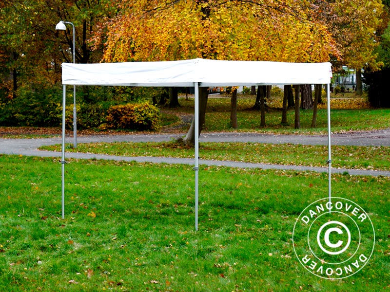 Pop up gazebo FleXtents® Xtreme 50 Exhibition w/sidewalls, 3x3 m, White, Flame Retardant