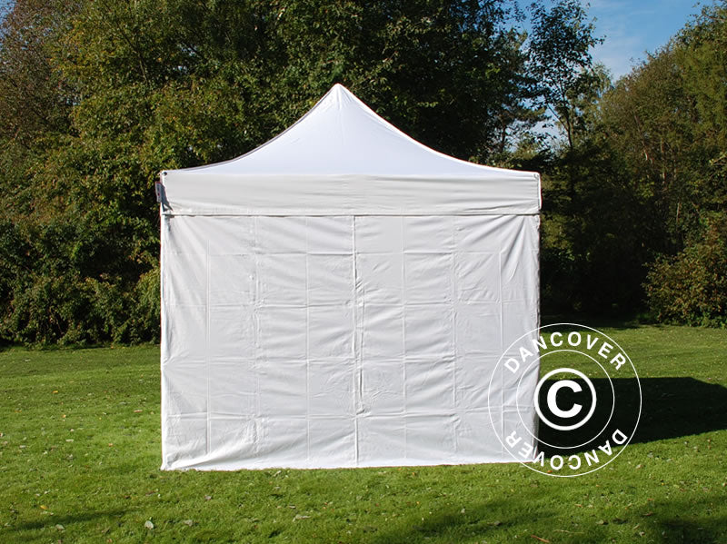 Pop up gazebo FleXtents PRO 3x3 m White, Flame retardant, incl. 4 sidewalls