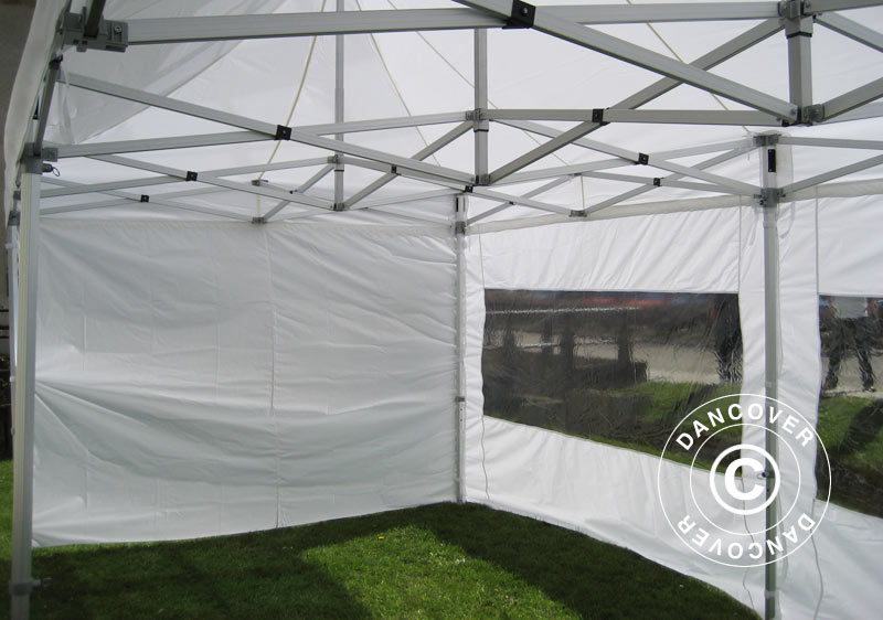 Pop up gazebo FleXtents PRO 3x6 m White, Flame retardant,  incl. 6 sidewalls