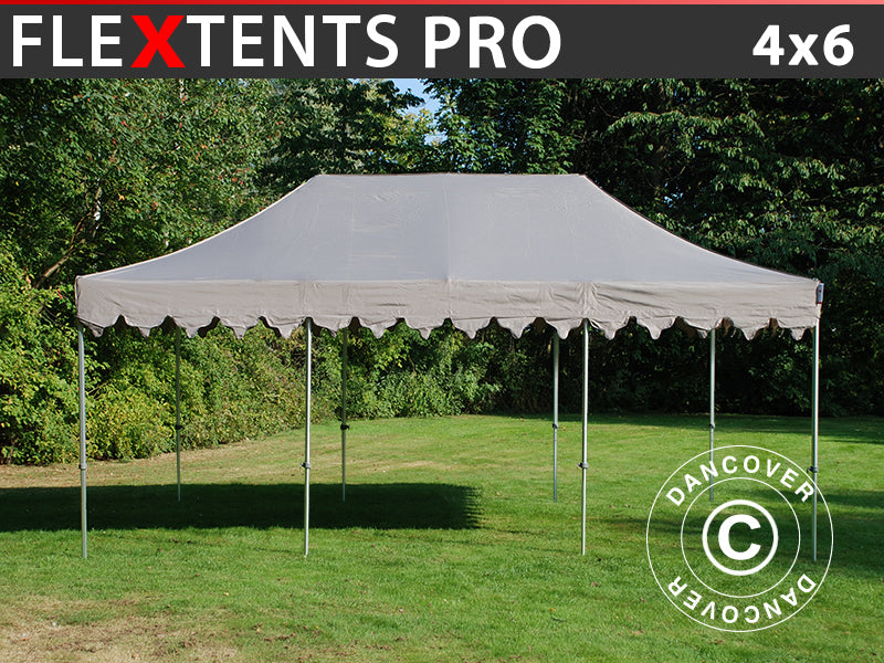 Pop up gazebo FleXtents PRO "Morocco" 4x6 m Latte