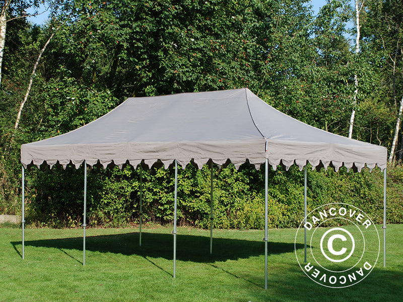 Pop up gazebo FleXtents PRO "Morocco" 4x6 m Latte, incl. 8 sidewalls