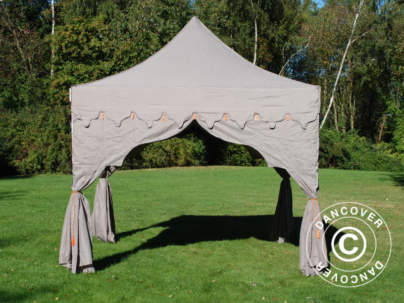 Pop up gazebo FleXtents PRO "Raj" 3x3 m Latte/Orange