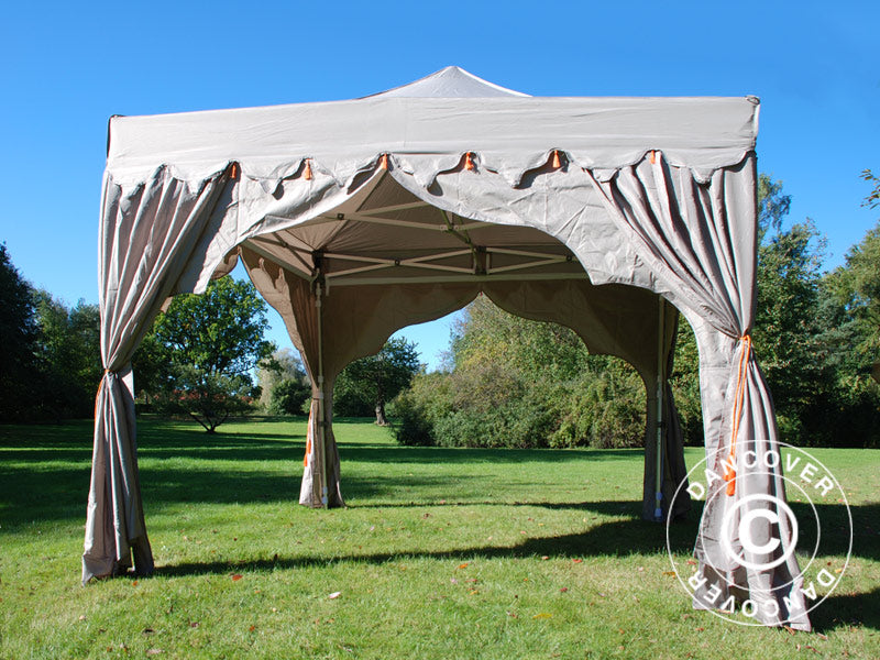 Pop up gazebo FleXtents PRO "Raj" 3x3 m Latte/Orange