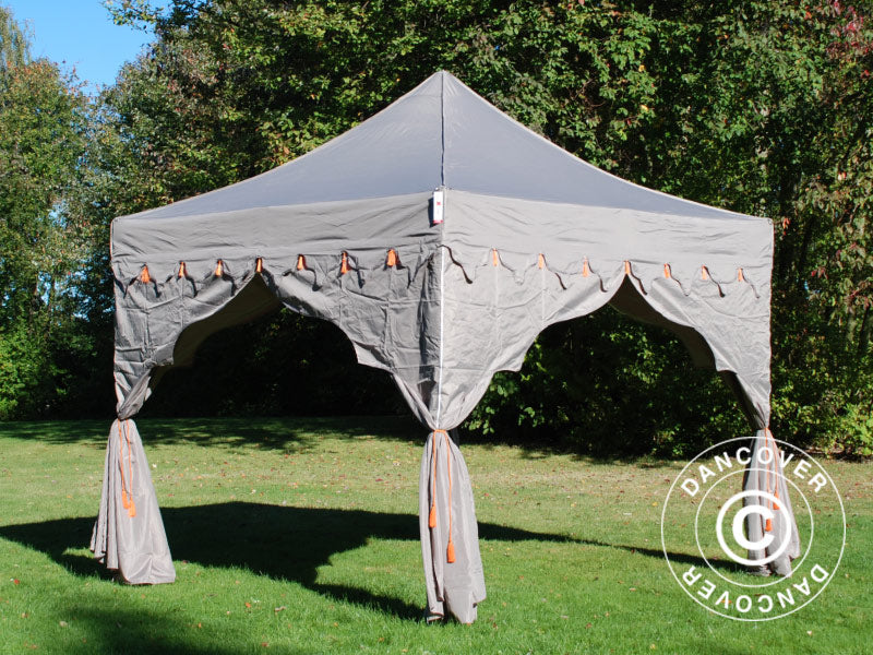 Pop up gazebo FleXtents PRO "Raj" 3x3 m Latte/Orange