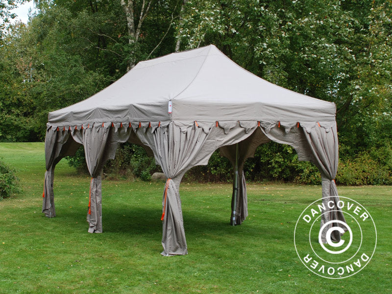 Pop up gazebo FleXtents PRO "Raj" 3x6 m Latte/Orange