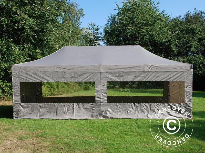Pop up gazebo FleXtents PRO 4x8 m Latte, incl. 6 sidewalls
