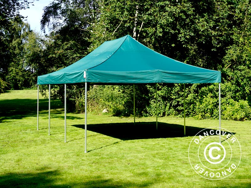 Pop up gazebo FleXtents PRO 4x6 m Green, incl. 8 sidewalls