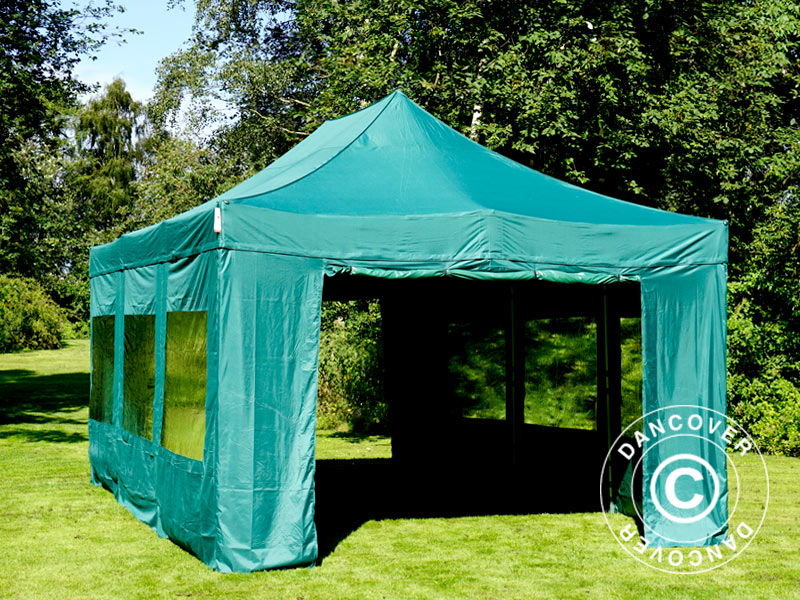 Pop up gazebo FleXtents Xtreme 50 4x6 m Green, incl. 8 sidewalls