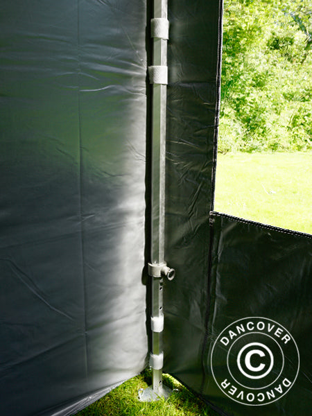 Pop up gazebo FleXtents PRO 4x6 m Grey, incl. 8 sidewalls