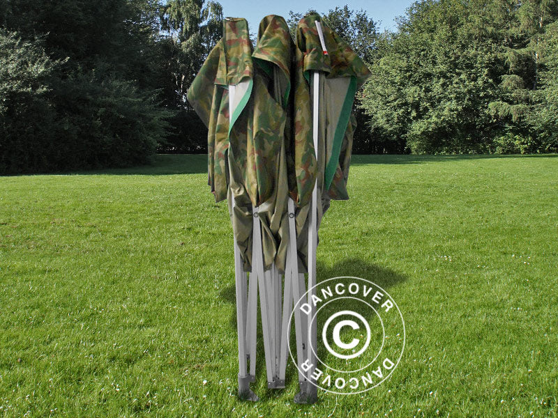 Pop up gazebo FleXtents Xtreme 50 4x4 m Camouflage/Military, incl. 4 sidewalls