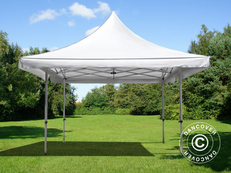 Pop up gazebo FleXtents Pagoda Xtreme 50 3x3 m / (4x4 m) White