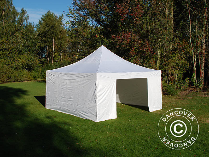 Pop up gazebo FleXtents Xtreme 50 5x5 m White, incl. 4 sidewalls