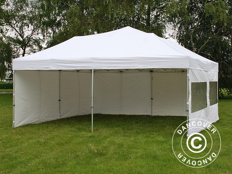 Pop up gazebo FleXtents Xtreme 50 6x6 m White, incl. 8 sidewalls
