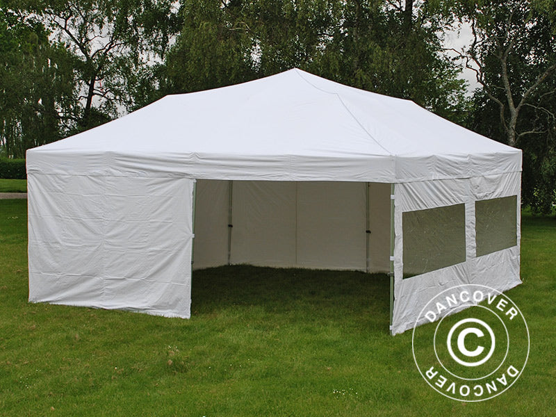 Pop up gazebo FleXtents Xtreme 50 6x6 m White, incl. 8 sidewalls