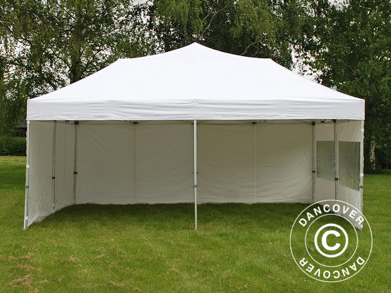 Pop up gazebo FleXtents Xtreme 50 6x6 m White, incl. 8 sidewalls