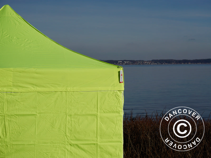 Pop up gazebo FleXtents Xtreme 50 3x3 m Neon yellow/green, incl. 4 sidewalls