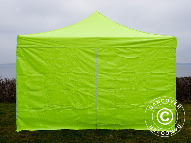 Pop up gazebo FleXtents PRO 4x4 m Neon yellow/green, incl. 4 sidewalls