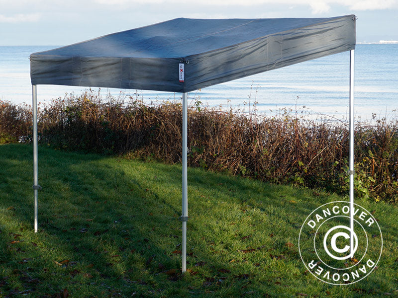 Pop up gazebo FleXtents PRO Trapezo 2x3 m Grey, incl. 4 sidewalls