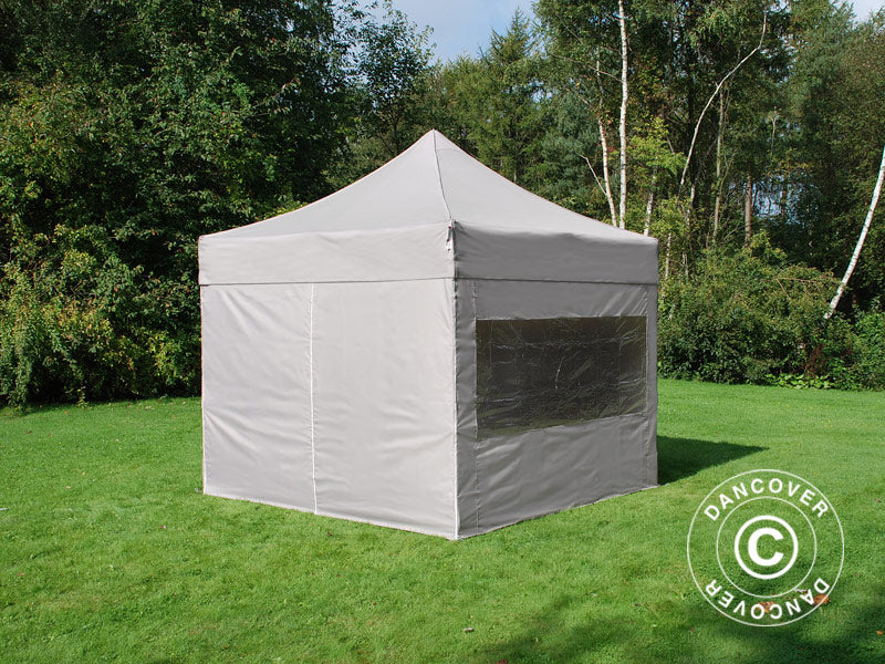 Pop up gazebo FleXtents PRO 3x3 m Latte, incl. 4 sidewalls
