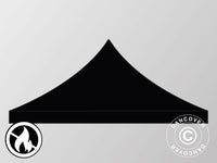 Roof cover for Pop up gazebo FleXtents 3x6 m, Black, Flame retardant