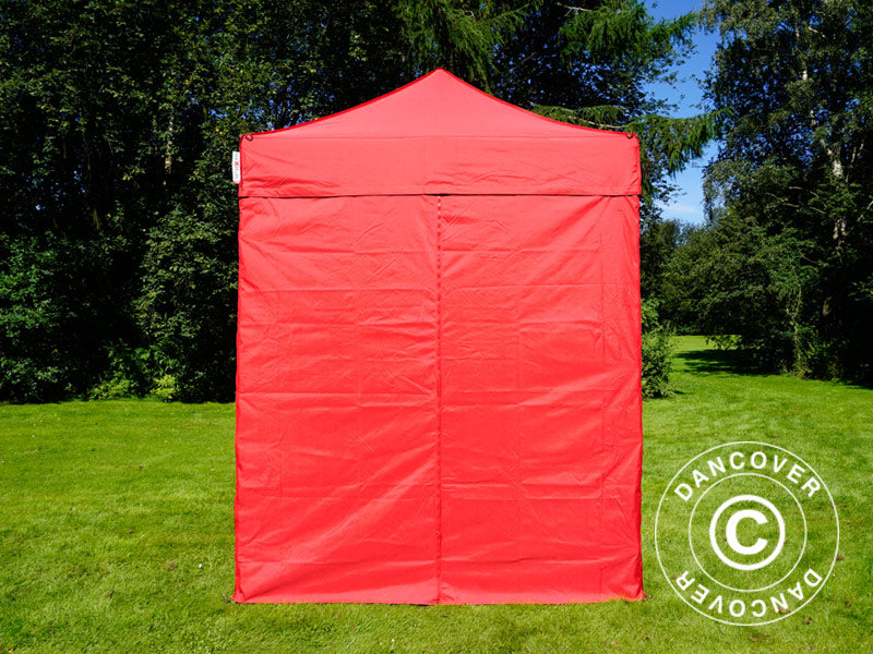 Pop up gazebo FleXtents Basic v.2, 2x2 m Red, incl. 4 sidewalls