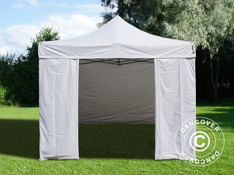 Pop up gazebo FleXtents Basic v.3, 3x3 m White, incl. 4 sidewalls