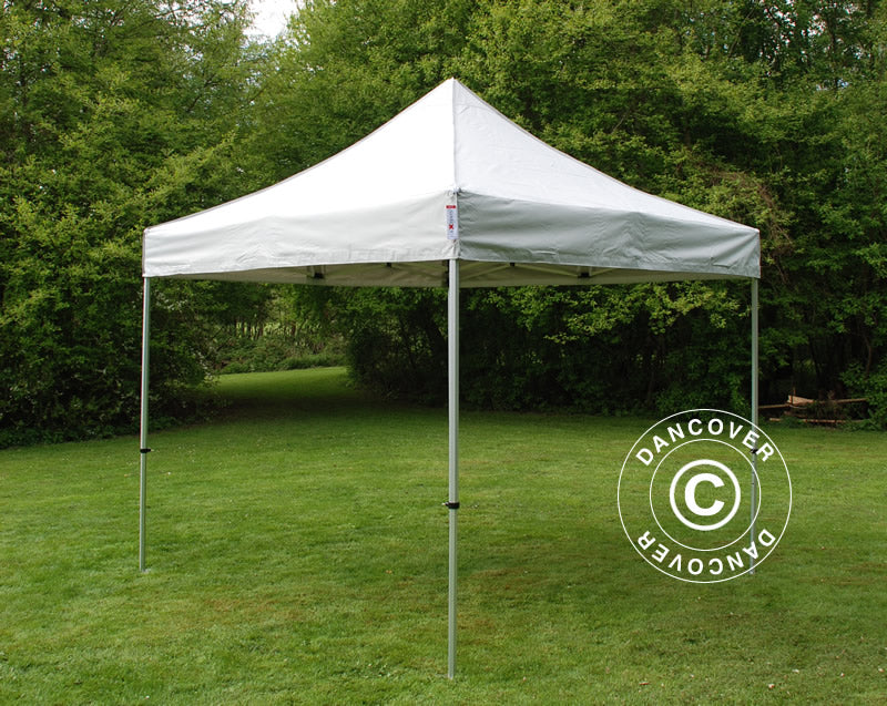 Pop up gazebo FleXtents PRO Steel 3x3 m Silver, incl. 4 sidewalls