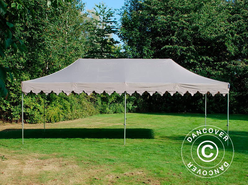 Pop up gazebo FleXtents PRO Steel "Morocco" 4x8 m Latte