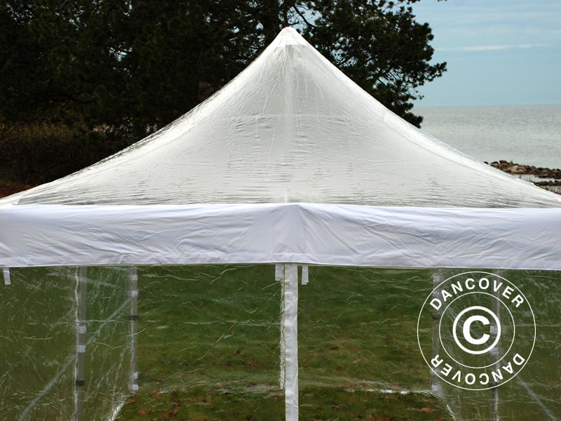Pop up gazebo FleXtents PRO Steel 3x6 m Clear, incl. 6 sidewalls