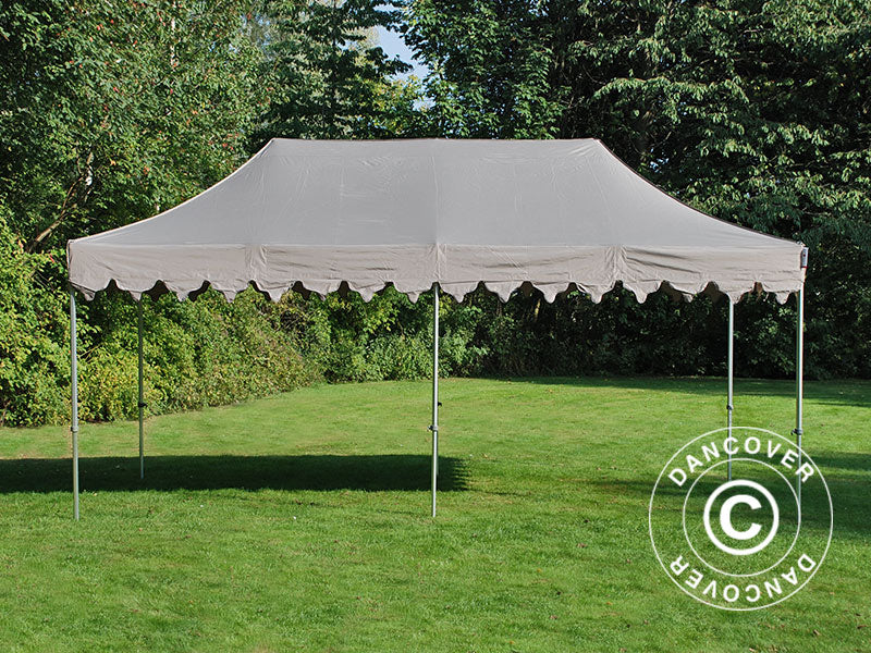 Pop up gazebo FleXtents PRO Steel "Morocco" 3x6 m Latte