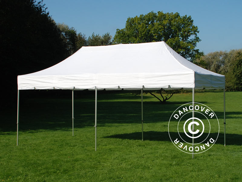 Pop up gazebo FleXtents PRO Steel "Peaked" 3x6 m White