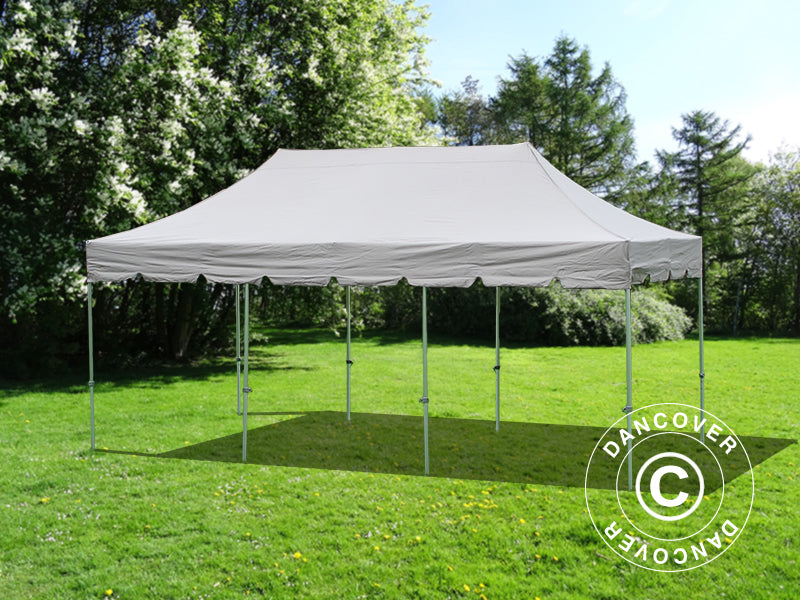 Pop up gazebo FleXtents PRO Steel "Peaked" 4x6 m Latte