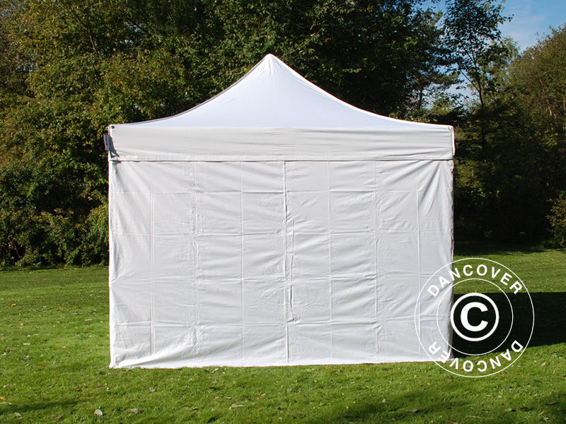 Pop up gazebo FleXtents PRO Steel 4x4 m White, incl. 4 sidewalls