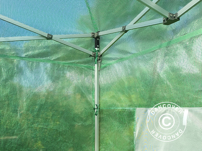 FleX Greenhouse 2x2 m, PE, Transparent/Green