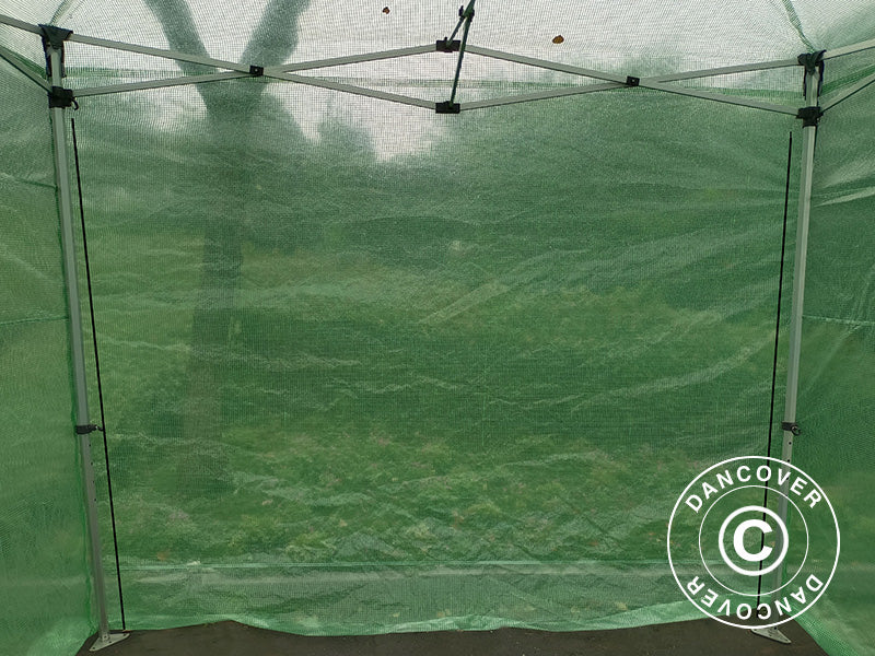 FleX Greenhouse 3x3 m, PE, Transparent/Green