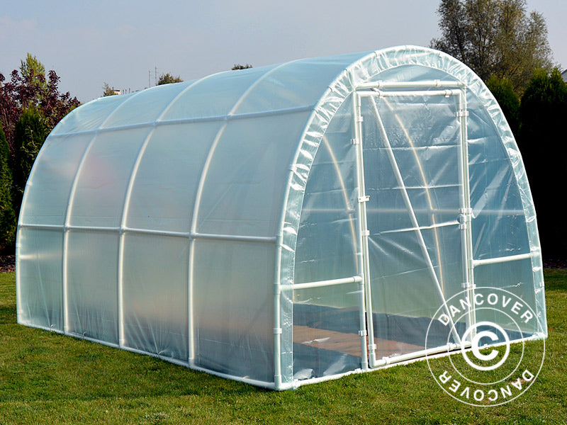 Polytunnel Greenhouse 130, 2.2x4x1.9 m, 8.8 m², Transparent
