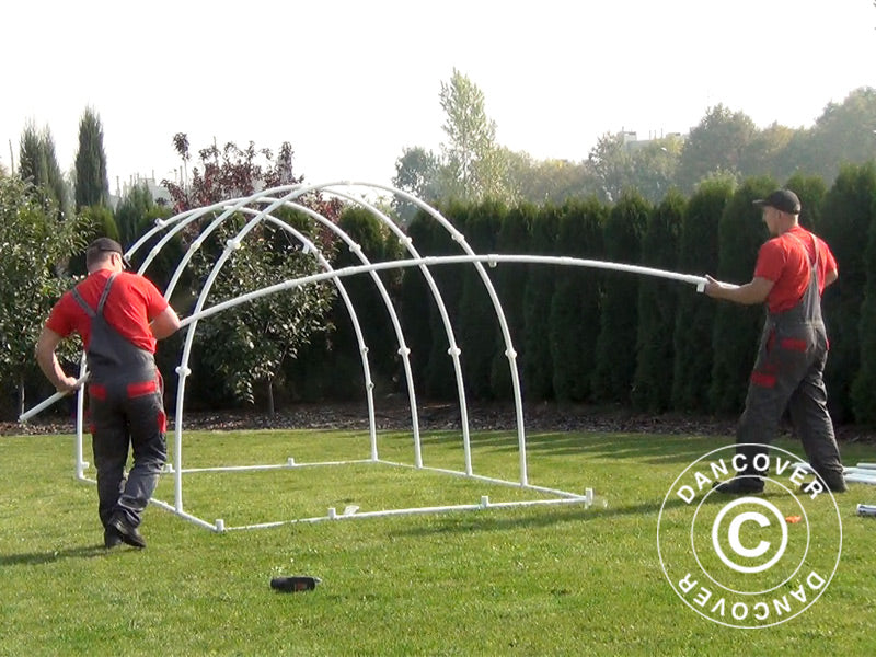 Polytunnel Greenhouse 130, 2.2x3x1.9 m, 6.6 m², Transparent