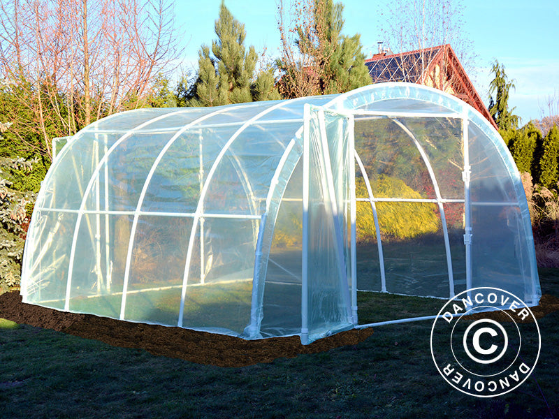 Polytunnel Greenhouse 130, 3x4x2.1 m, 12 m², Transparent