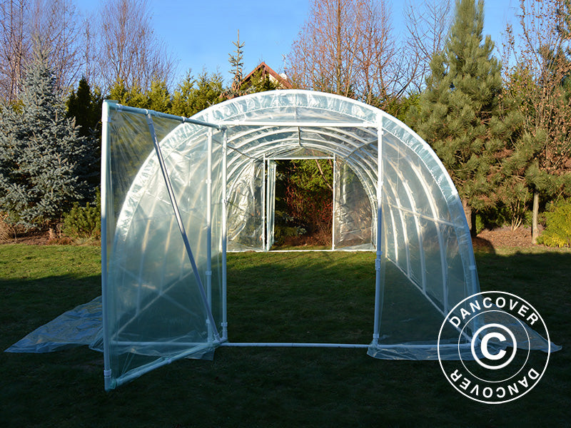 Polytunnel Greenhouse 130, 3x4x2.1 m, 12 m², Transparent
