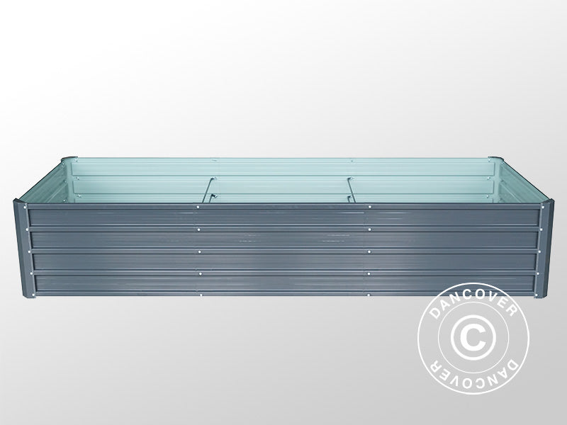 Raised Garden Bed, 0.9x2.44x0.47 m, 1000 l, Anthracite