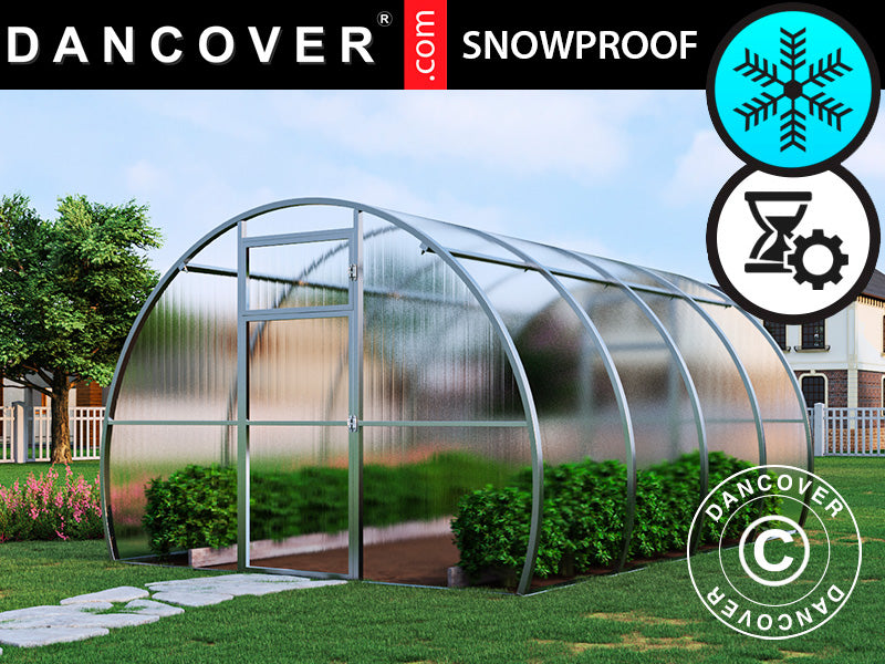 Greenhouse polycarbonate, Strong NOVA 12 m², 3x4 m, Silver