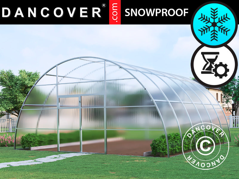 Greenhouse polycarbonate, Strong NOVA 36 m², 6x6 m, Silver